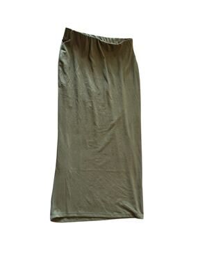 Capella Green Straight Midi Skirt Size M